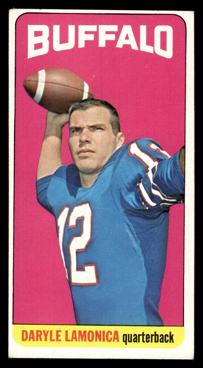 1965 TOPPS DARYLE LAMONICA 36 VG SP SET BREAK FOOTBALL BUFFALO BILLS