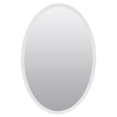 Zenith Products 31 in. H X 21 in. W X 4 in. D Oval Medicine Cabinet/Mirror