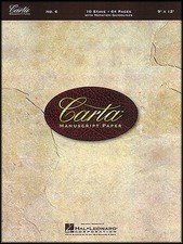 Carta Manuscript Paper No 6 - Basic Blank Staff Paper Sheet Music Notebook...