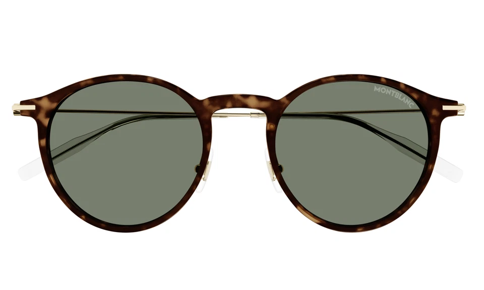 Montblanc MB0097S-007 Gafas de sol redondas de carey Dije vintage Foto 2 de 4