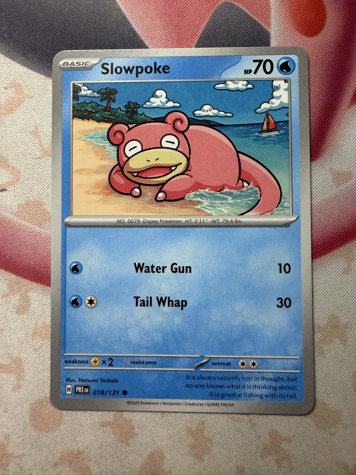 Slowpoke Common SV: Prismatic Evolutions 018/131 NM English Pokemon Card