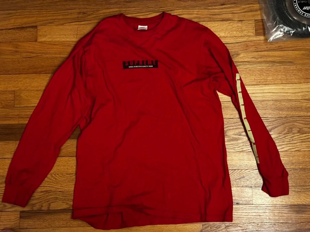 Supreme Long Sleeve Solid T-Shirts for Men for sale | eBay