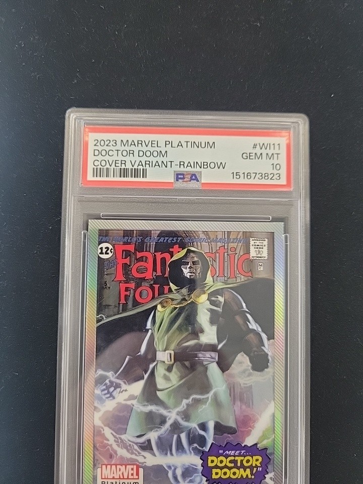 2023 Upper Deck Marvel Platinum Doctor Doom COVER VARIANT RAINBOW #WI11 PSA 10🔥