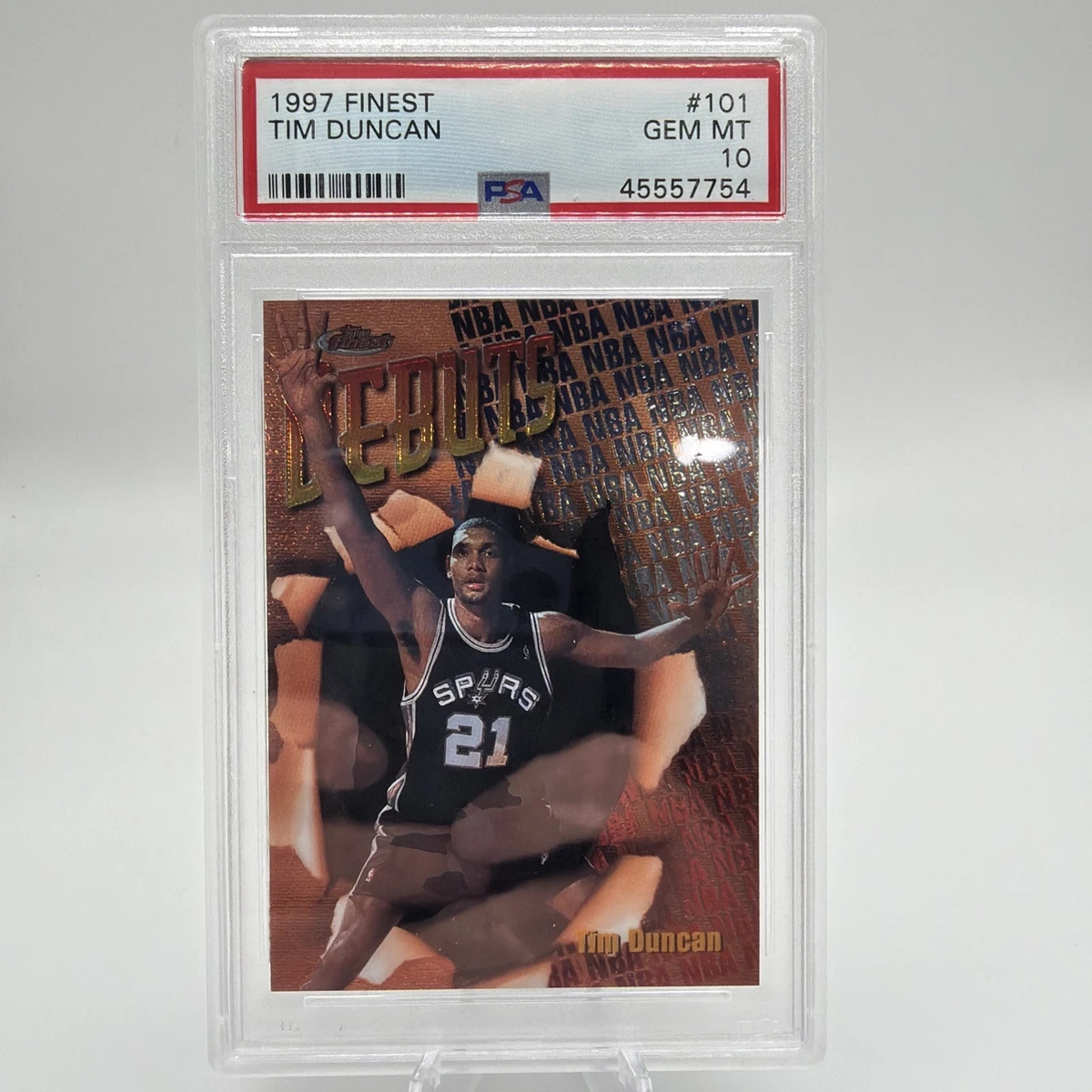 NBAカード ルーキーカード #115 Tim Duncan RC PSA8 Topps Tim Duncan Basketball Rookie Sports Trading Cards for sale