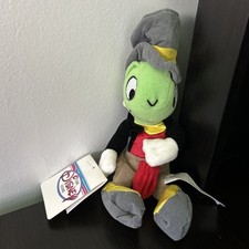 JIMINY CRICKET From Pinocchio Disney Store 8 Beanbag Plush Stuffed Animal NWT