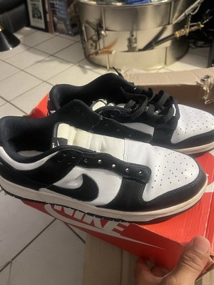 Size 11 Nike Low Dunk Retro White Black Panda