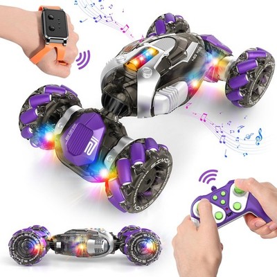 Gesture Sensing RC Stunt Car, Remote Control Cars Transformer Toys for Age 5-...