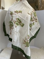 Beautiful 100 Silk Scarf In Shanghai Triangle China 28  Sq Hand Rolled Floral