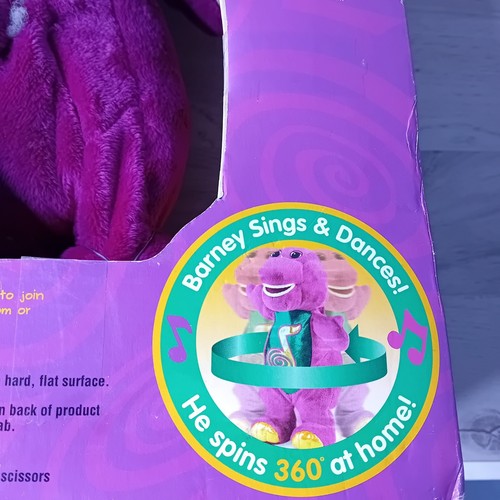 BARNEY SINGS & DANCES PELUCHE 2002 FISHER PRICE - NUOVO MA DANNEGGIATO - RARO GIOCATTOLO RETRÒ - Foto 9 di 15
