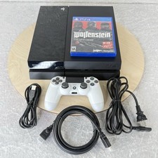 Sony PlayStation 4 PS4 CUH-1001A 1TB HDD OEM DualShock 4 v2 Tested  Wolfenstein