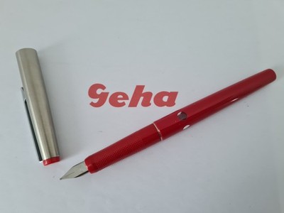 GEHA 711 ''A'' rot Füllhalter Schulfüller Rechtshänder Füller 1982-1985