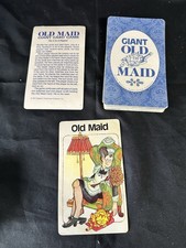 1988 WESTERN GIANT OLD MAID CARD GAME COMPLETE INSTRUCTIONS Boxed