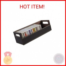 Stock Your Home CD Storage Box, Organizer Shelf for Movie Cases, DVDs, Cassette
