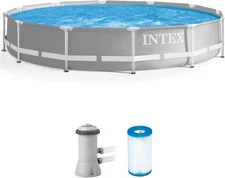 Piscina 12x30 Con Bomba Grande Para Niños Adultos Alberca De Patio Plastico Duro