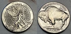 HOBO NICKEL COIN SEXY FAIRY WINGS PRETTY WOMAN BUFFALO GIFT FREE SHIPPING