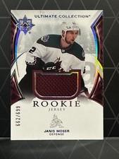 JANIS MOSER 2021/22 UD ULTIMATE ROOKIE USED WORN JERSEY PATCH #/699