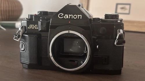 Canon A-1 35mm SLR Film Camera (Body Only) Tested. Sample images included  