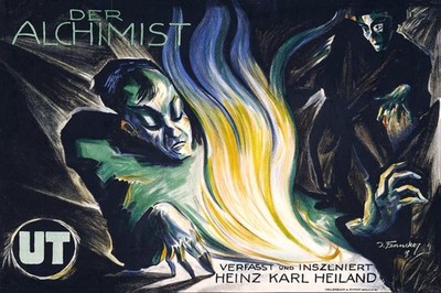 Der Alchimist German Expressionist Film Poster J. Fenneker 36x24''   