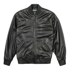 Real Cowhide Pelle Pelle Burnish Plush Leather Jacket Butter Soft, Quilted Cuff