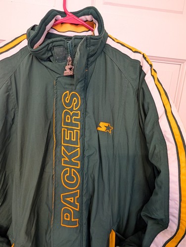 Vintage Green Bay Packers Starter Pro Line Full Zip Hooded Jacket Size XL - Bild 5 von 9
