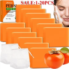Persimmon Soap Bar for Body Odor Control Purifying Deodorizing Body Wash