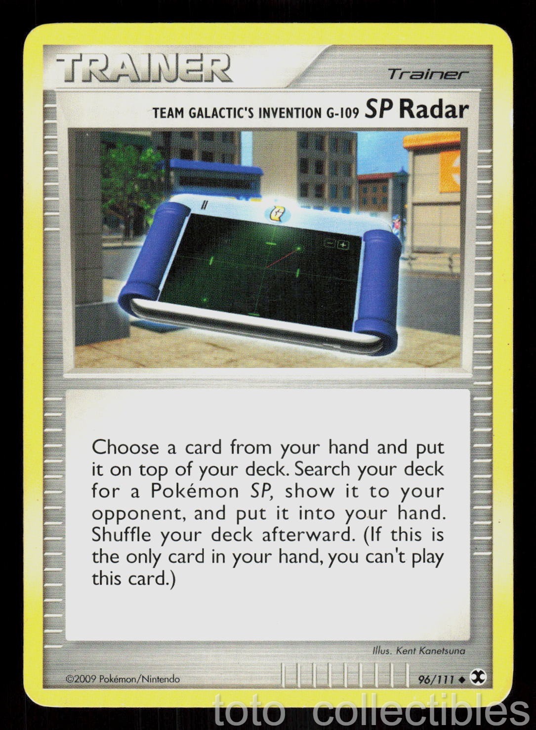 Team Galactic's Invention G-109 SP Radar 96/111 Rising Rivals Pokemon MP