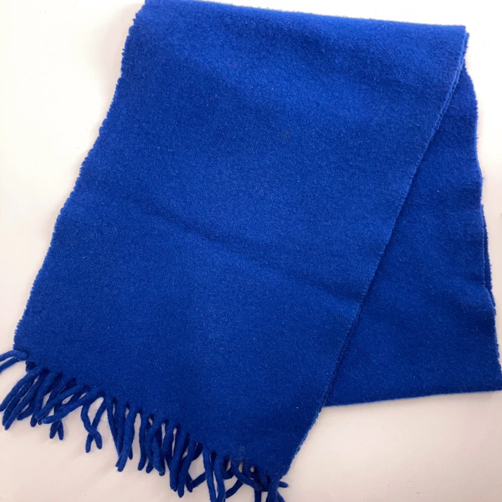 Vintage The Gap Made in Italy Blue Lambswool Winter Scarf See Notes