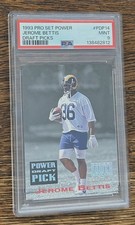 1993 Pro Set Power Jerome Bettis Draft Picks Rookie PSA 9 MINT Rams Steelers