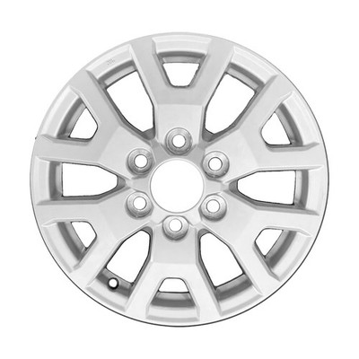 17x7 6 Split Spoke Used Aluminum Wheel Painted Sparkle Silver CNN