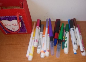 Bear Hugs $5, with Crayola Multicolor Artist Markers/color pens