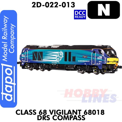 Class 68 Vigilant 68018 DRS Compass Diesel Elektro DCC ready Dapol 2D-022-013 | Zustand: New