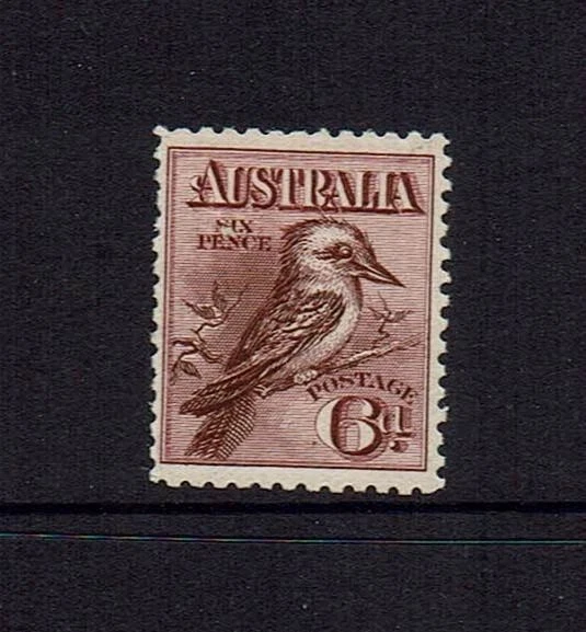 1914 6d Kookaburra Mint light Hinged Australia pre decimal