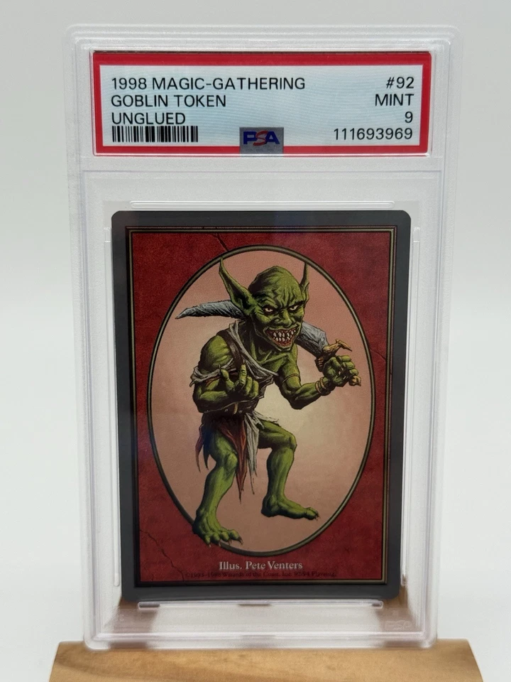 1998 Magic The Gathering MTG Goblin Token Unglued #92 PSA 9 Pop 3 None Higher - Image 3 of 4