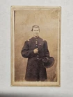 Civil War Union Officer U.S. Army CDV Photo w/Revenue Stamp Sterlingville, PA
