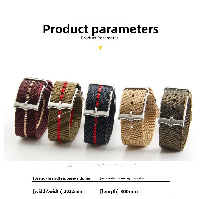 One Piece Soft Nylon Watch Bands Mens Sport Strap 20/22mm for Tudor with Tools image 4