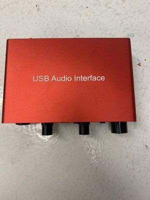 Audio Interface USB Audio Interface with Mic Preamplifier USB Audio Mixer Rec...