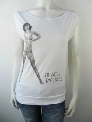 Marcel des Bruxelles Tee Jersey Top White Beach Tactics T-Shirt Shirt Neu