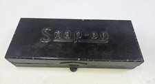 Vintage Snap-on Metal Socket Set Box Only Rare With Divider Black Vintage Snap-on Metal Socket Set Box Only Rare With Divider Black