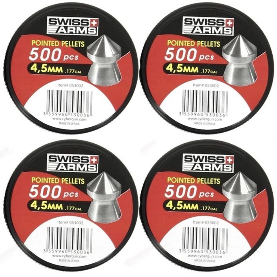 Boite de plombs à tête pointue 4.5mm Par 4 - Photo 1/1