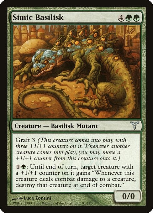 Simic Basilisk NonFoil Dissension 91 NM MTG