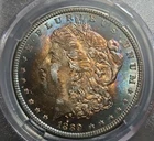 1889 P Monster Rainbow Toned Morgan Silver Dollar 90% Silver