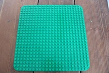 Duplo Green Base Plate  Thin Baseplate Plate 24x24 Pegs Large Mat Base 15"x15"