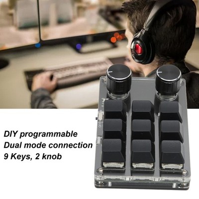 Mechanical Gaming Keypad 9 Keys 2 Knob Small USB Wireless Dual Mode OSU Keyp SAL