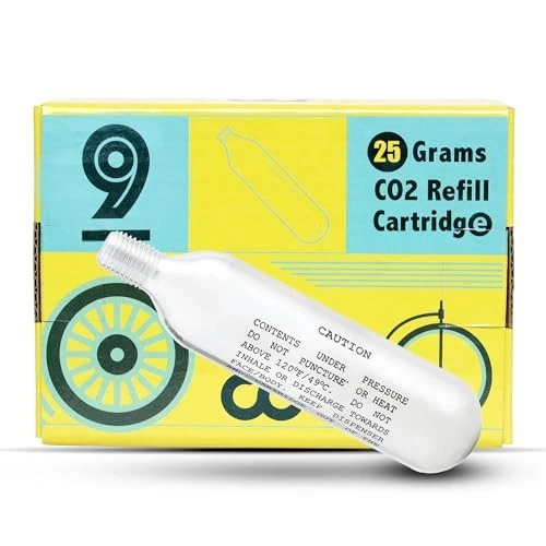  Recambios de cartuchos de CO2 roscados de 16 g o 25 g para inflador de CO2 bomba de bicicleta  Foto 2 de 4