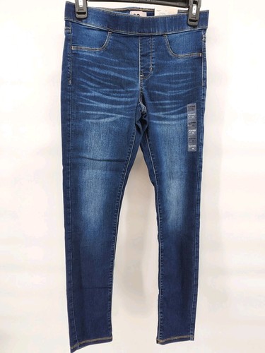 SO Ultimate Midrise Pull On Jeggings Kids Dark Wash Girls Size 14 NEW - Picture 2 of 8