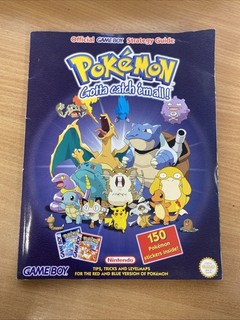 Guida Strategica Ufficiale Gameboy Pokemon Rosso e Blu con Adesivi Originali