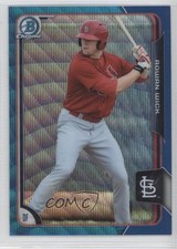2015 Bowman Chrome Prospects Blue Wave Refractor Rowan Wick #BCP175 0b2