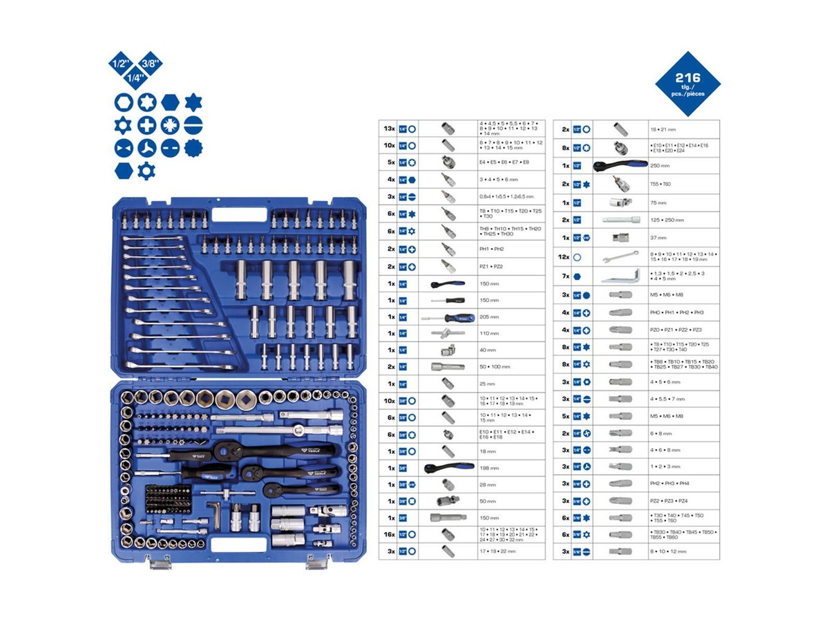 5-teiliges Steckschlüssel-Set Für Federbeinmuttern – 18, 19, 21, 22, 24 Mm, 1/2" Antrieb, Aus Gehärtetem Stahl