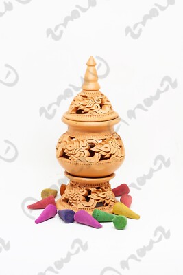 Handmade tall incense burner Incense sticks various scent Thai Kanok style