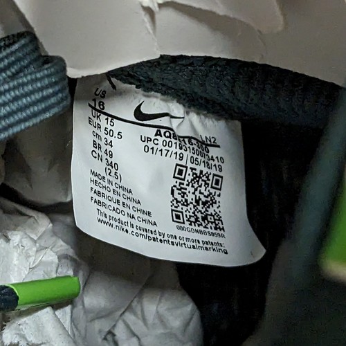 Nike Vapor Untouchable Pro 3 Uomo 16 Michigan State PE Tacchetti Verde AQ8815-300 - Foto 7 di 12